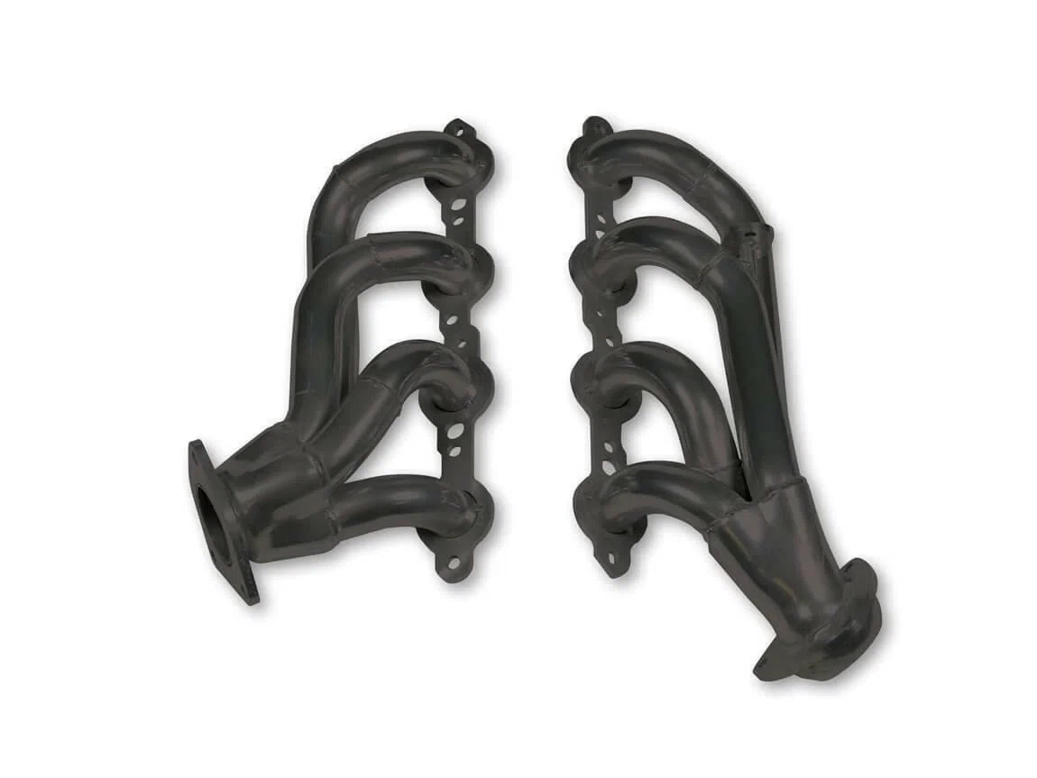 Flowtech Shorty Headers - Black Painted - 91835FLT